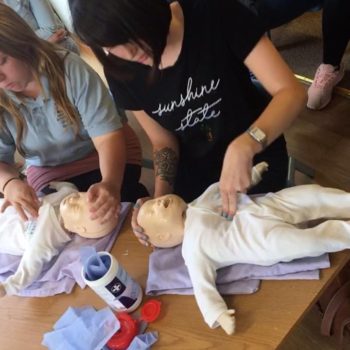 Save A Babies Life Training At Little Owls Nursery Scarning (2)