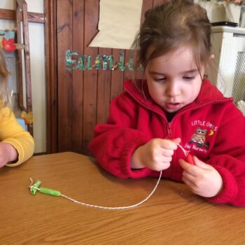 Pasta Necklaces At Little Owls Childcare In Norfolk (5)